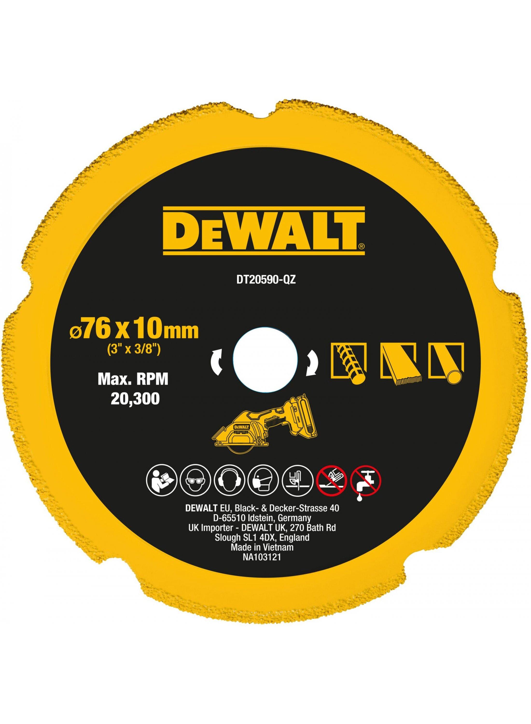 DeWALT DT20590-QZ 76mm Diamond Multi Material Wheel Fits DCS438 Price Comparisons | Compare The Build