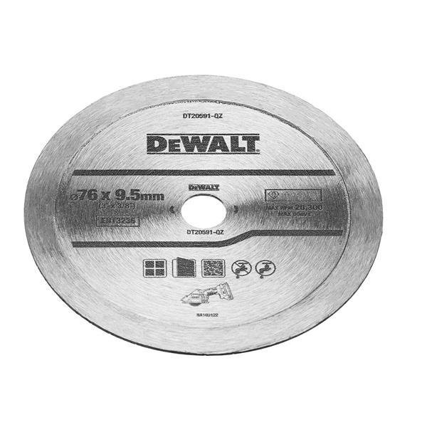 DeWALT DT20591-QZ 76mm Diamond Continuous Tile Blade Fits DCS438 Price Comparisons | Compare The Build