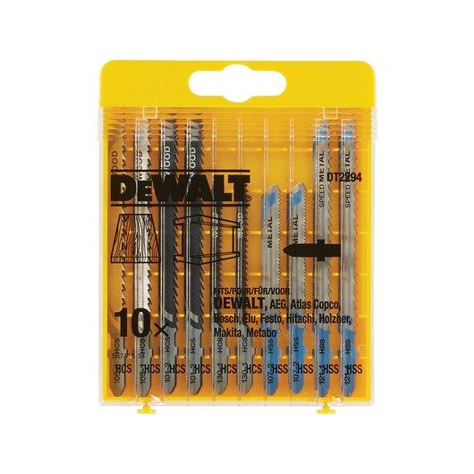 DeWALT DT2294-QZ Wood & Metal Cutting Jigsaw Blade 10 Piece Set Price Comparisons | Compare The Build