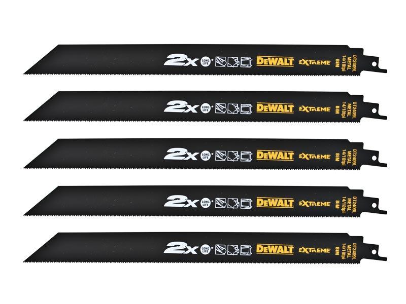 DeWALT DT2409L-QZ 305mm 14/18 TPI Metal Reciprocating Saw Blades Pack Of 5 Price Comparisons | Compare The Build