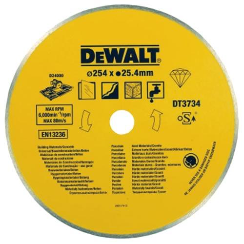 Dewalt DT3734 Diamond Wet Cutting Porcelain & Stone Saw Blade 254x25.4mm Price Comparisons | Compare The Build