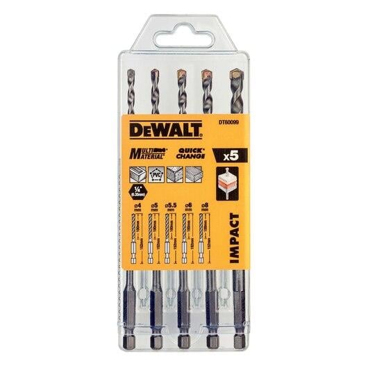 DeWALT DT60099 Extreme Impact Masonry Drill Bit 5 Piece Set Price Comparisons | Compare The Build