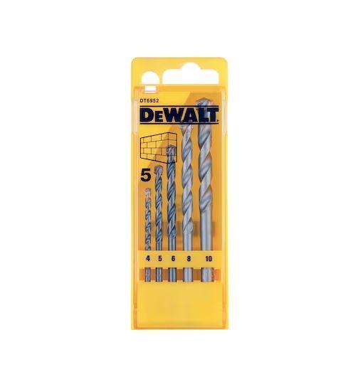 DeWALT DT6952-QZ Straight Shank Masonry 5 Piece Drilling Set Price Comparisons | Compare The Build