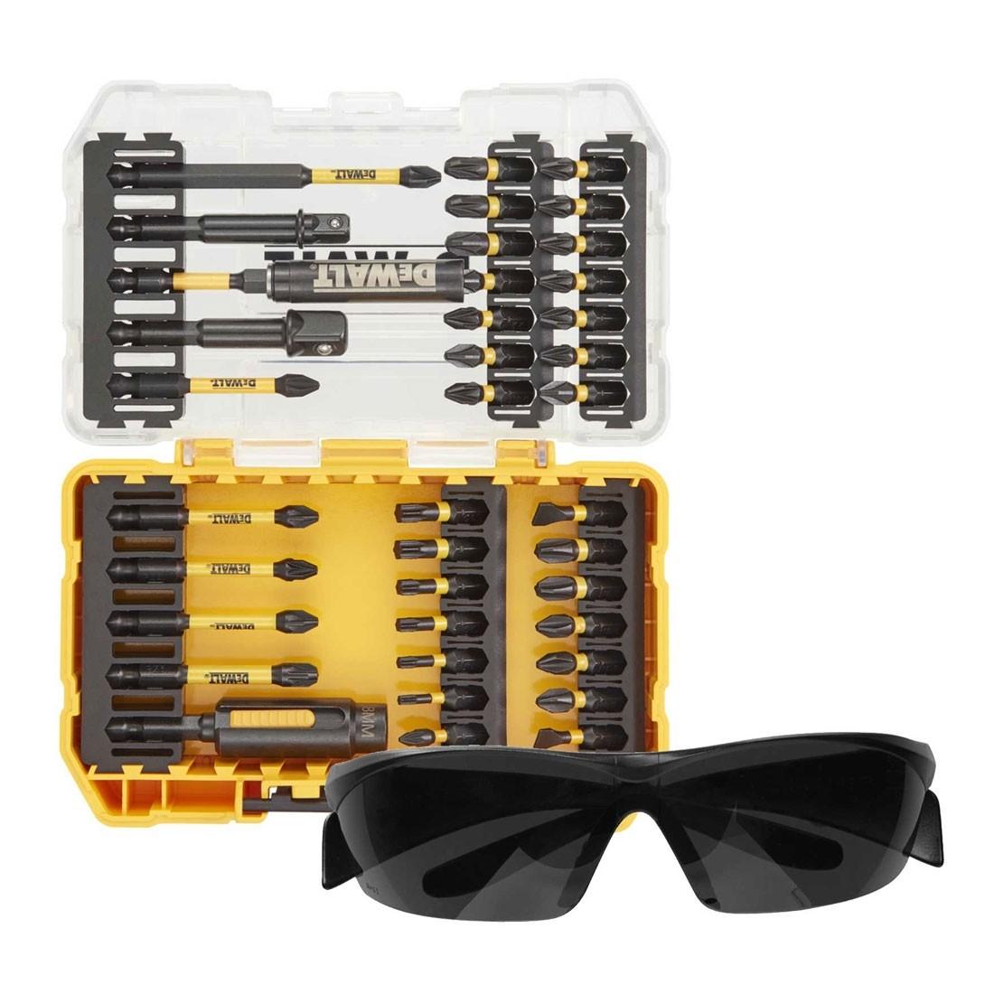 DeWALT DT70740T-QZ 38pc FLEXTORQ Set + Safety Glasses Price Comparisons | Compare The Build