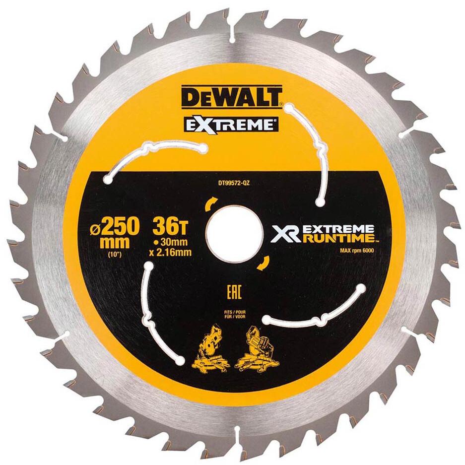 DeWALT DT99572-QZ Xtreme Runtime 250mm x 30mm 36T Circular Saw Blade Price Comparisons | Compare The Build
