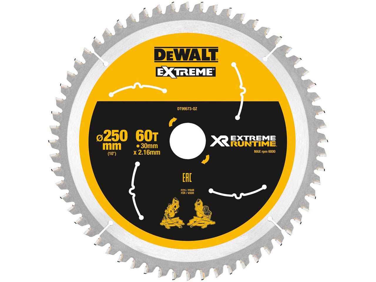 DeWalt DT99573-QZ 250mm x 30mm 60T FlexVolt Xtreme Runtime Saw Blade Price Comparisons | Compare The Build