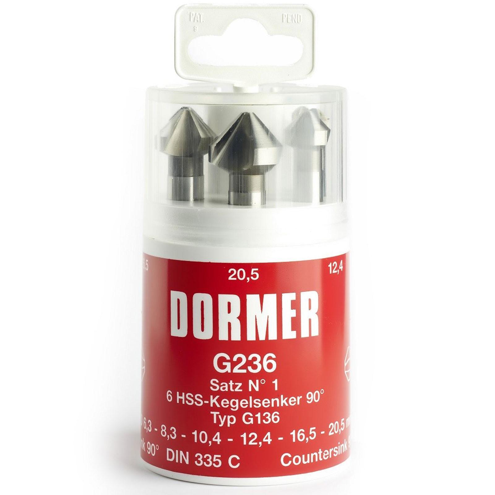Dormer G2361 HSS Straight Shank 90&#176; Countersink 6 Piece Set Price Comparisons | Compare The Build