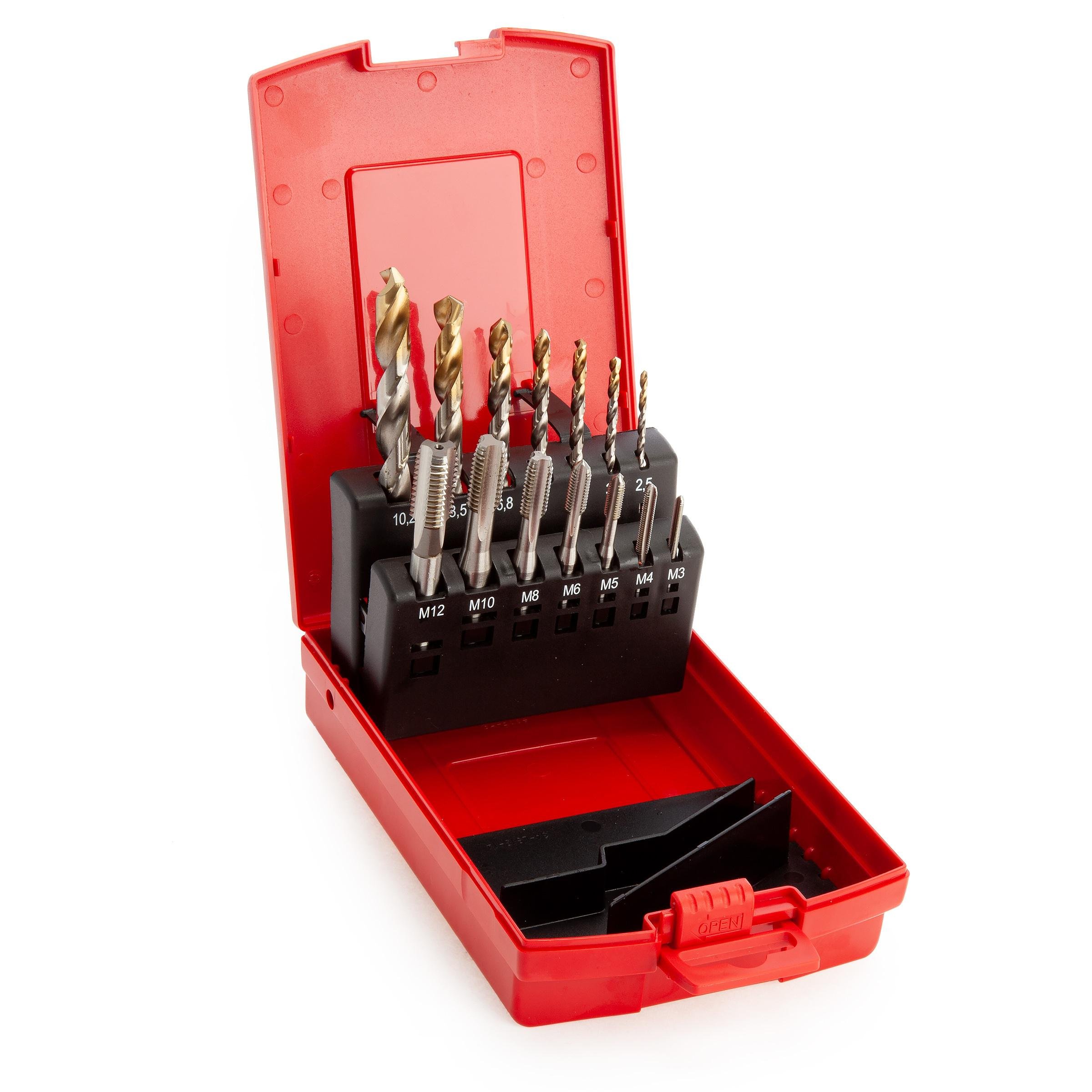 Dormer L115101 HSS Tap & A002 HSS-TiN Coated Tip Jobber 14 Piece Drill Set Price Comparisons | Compare The Build