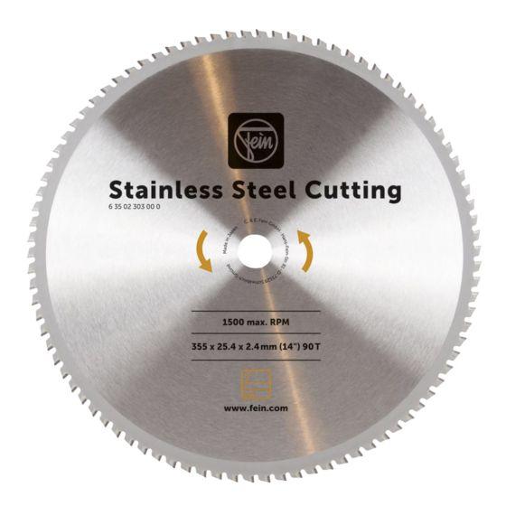 Fein 63502303000 Saw Blade for Stainless Steel 355MM X 25.4MM X 90T Price Comparisons | Compare The Build