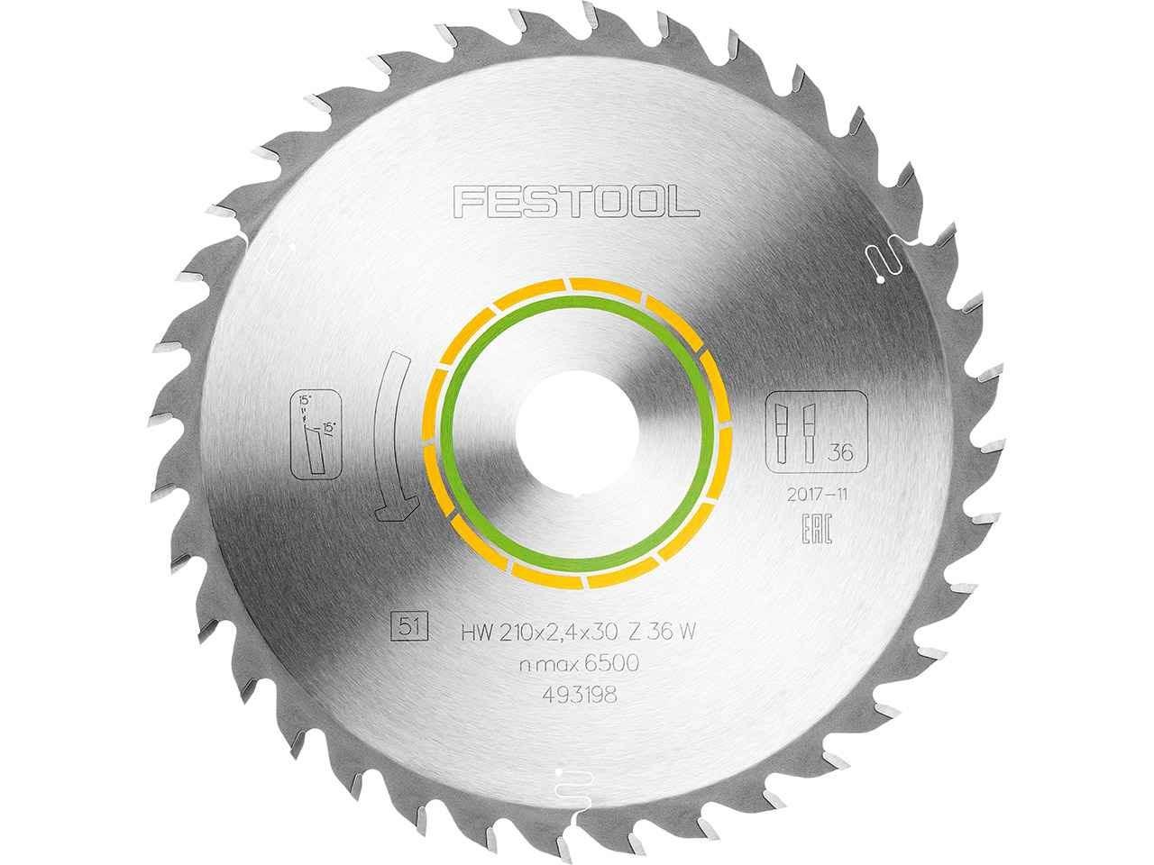 Festool 493198 Universal Saw Blade For TS75 210mm x 30mm W36 36T Price Comparisons | Compare The Build