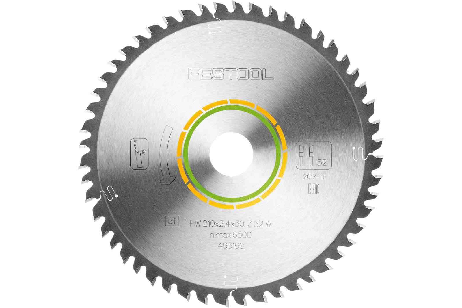 Festool 493199 Fine Tooth Saw Blade 210mm x 30mm x 52T Price Comparisons | Compare The Build
