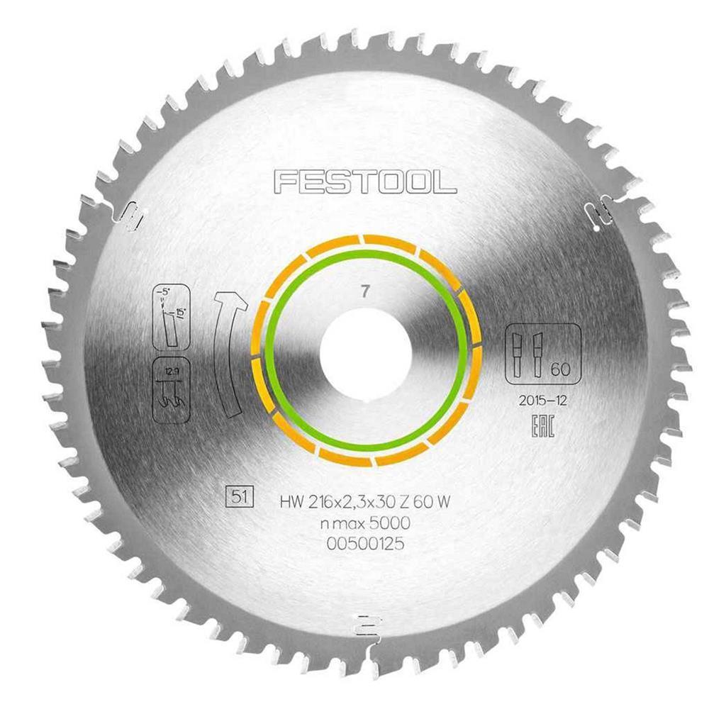 Festool 500125 216mm x 30mm 60T Fine Wood Saw Blade Price Comparisons | Compare The Build