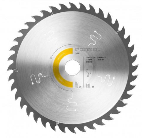 FESTOOL 575975 Saw Blade HW 254 x2,4x30 W40 Price Comparisons | Compare The Build