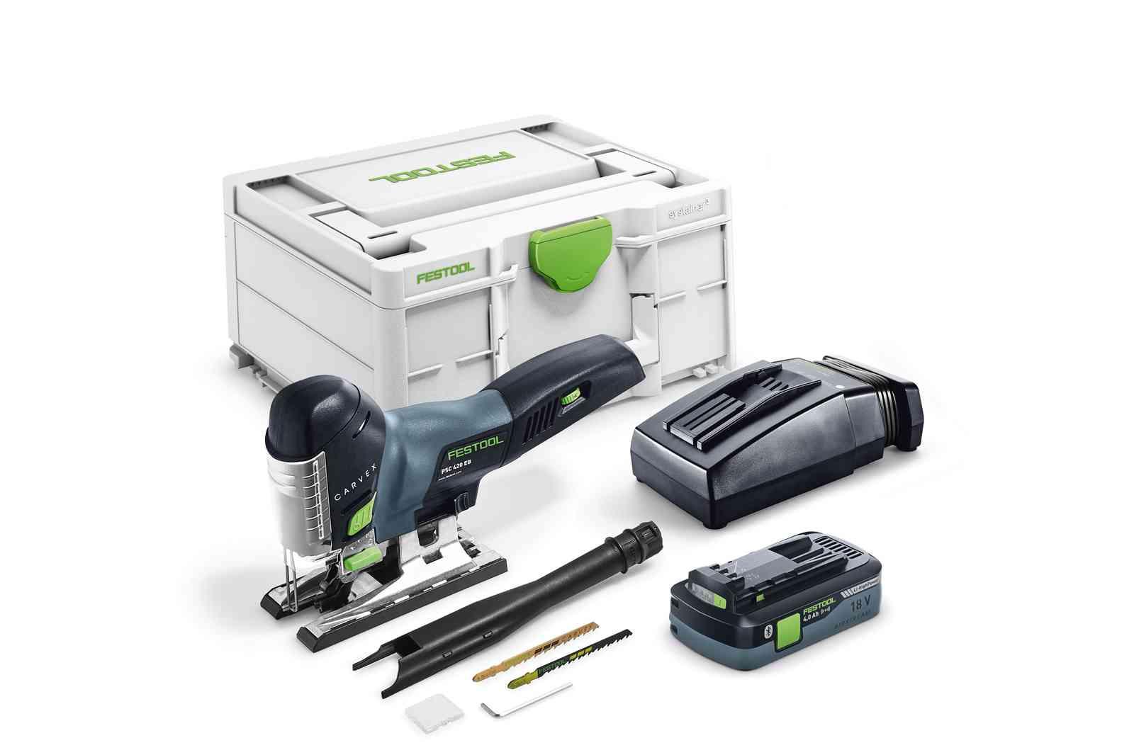 Festool 576526 Cordless Pendulum Jigsaw CARVEX PSC 420 1 x 4ah Battery Price Comparisons | Compare The Build
