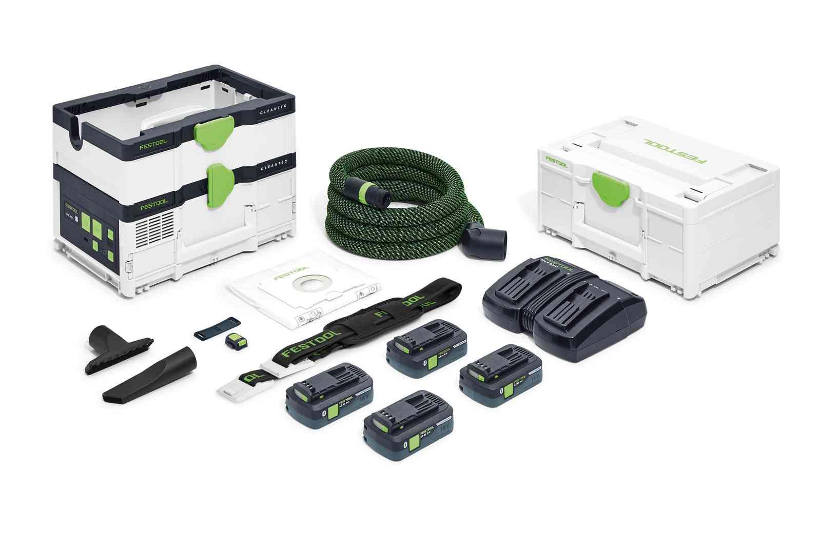 Festool CTMC SYS HPC 4.0 I-Plus 36V CLEANTEC Cordless Mobile Dust Extractor Price Comparisons | Compare The Build