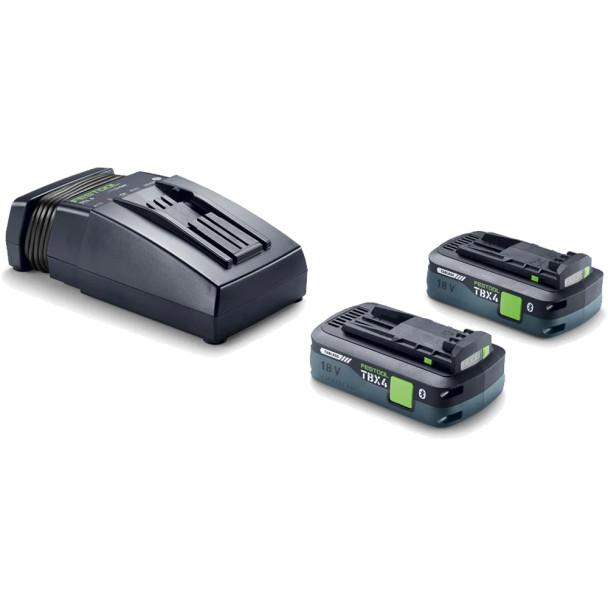 Festool 18V Energy Set with 2x Tabless 4.0Ah Batteries & Charger