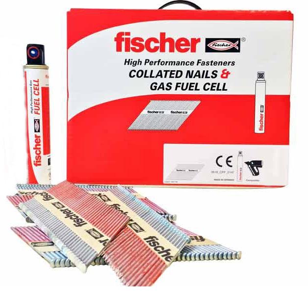 Fischer 51 x 2.8 Ring Stainless Steel Nails With Gas Qty 1100 Price Comparisons | Compare The Build