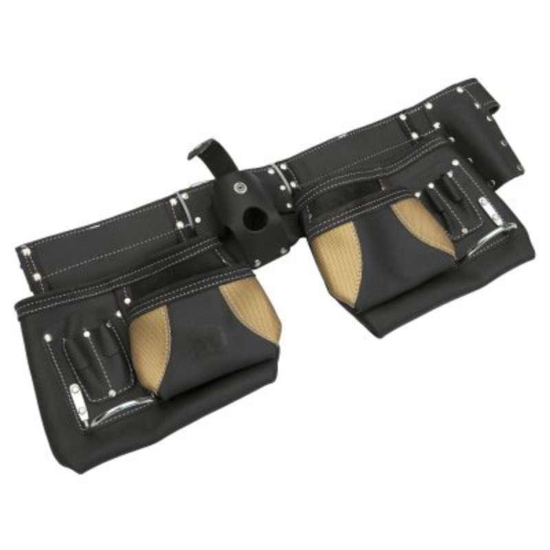 Professional Tool Industries Oil Tan Leather Premium Carpenter Tool Belt with Non Adjustable Pouches Price Comparisons | Compare The Build