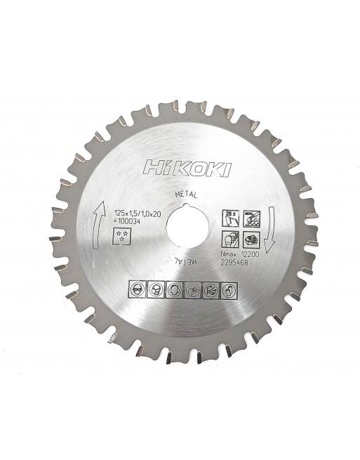 HiKOKI 4100034 125mm x 20mm x 28T Metal Cutting Saw Blade For CD3605DA Price Comparisons | Compare The Build