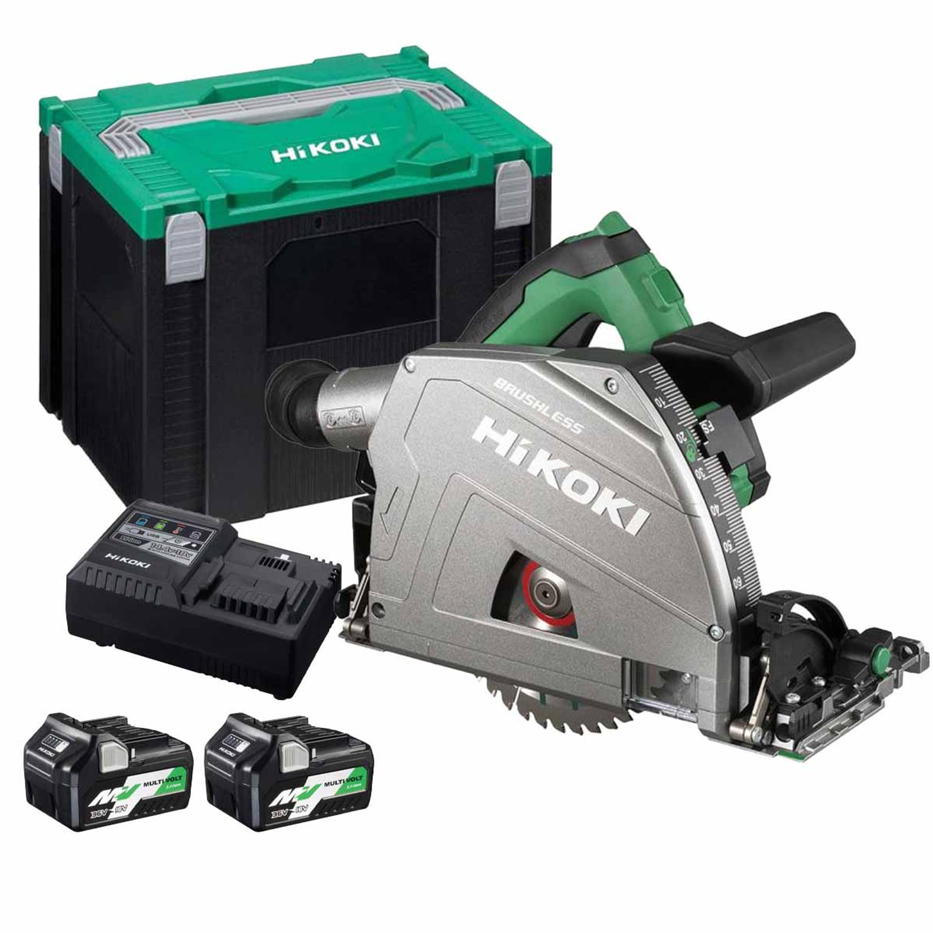 HiKOKI C3606DPAJVZ 36V MultiVolt Brushless Plunge Saw With 2x 4.0Ah/8.0Ah Batteries Price Comparisons | Compare The Build