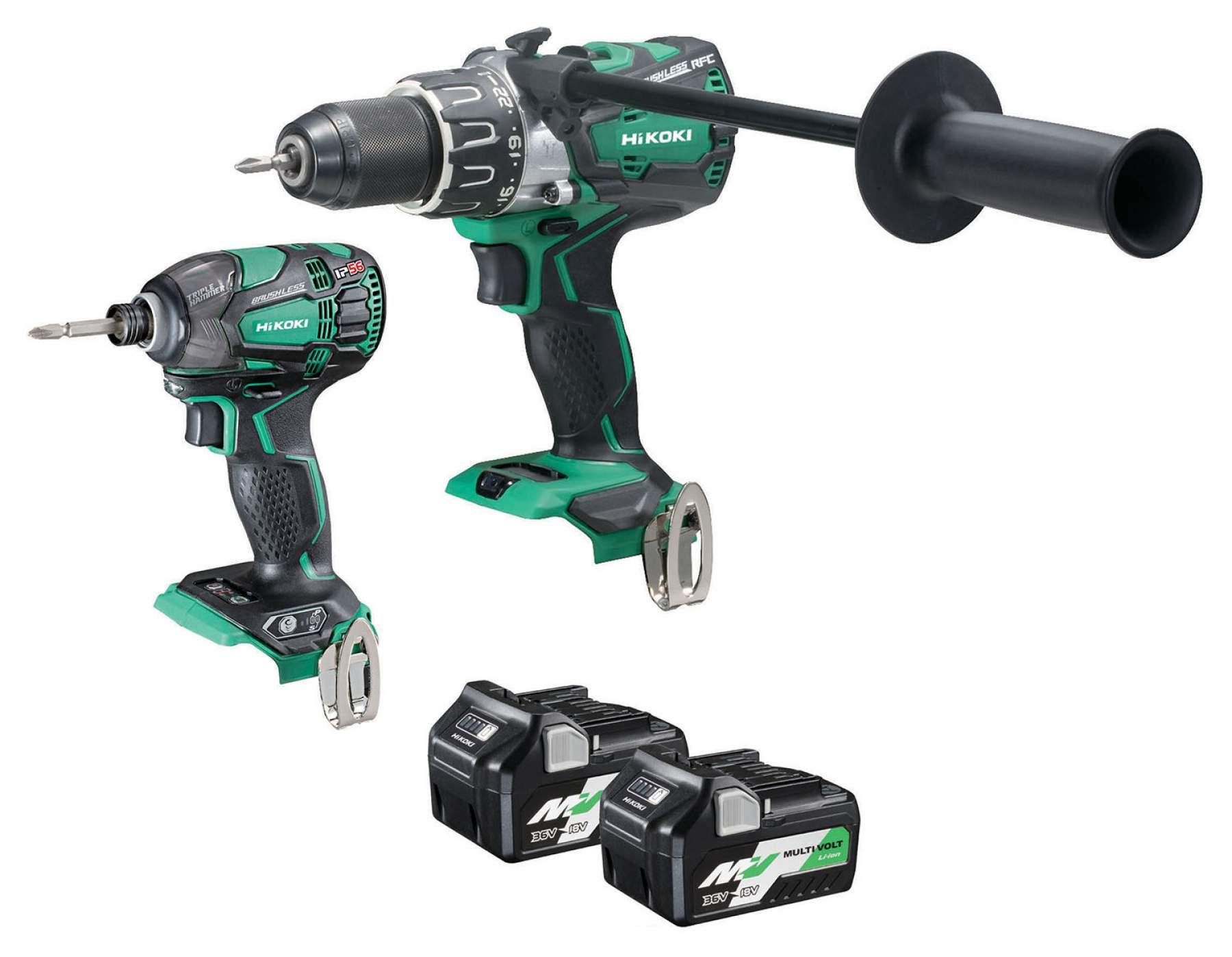 HiKOKI KC18DPLJAZ 18V Brushless Combi Drill & Impact Driver With 2 x 2.5Ah/5.0Ah MultiVolt Batteries Price Comparisons | Compare The Build