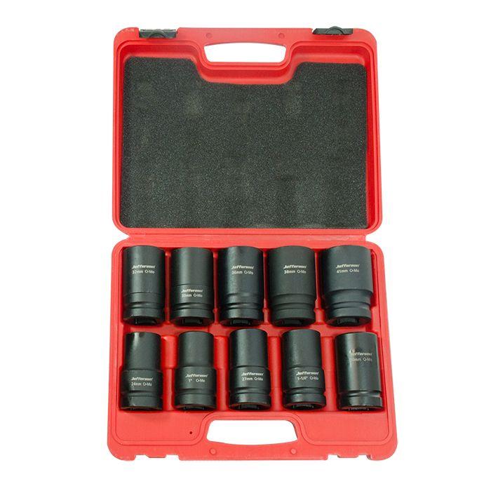 Jefferson JEFISOC01-01 10 Piece 1" Deep Impact Socket Set Price Comparisons | Compare The Build