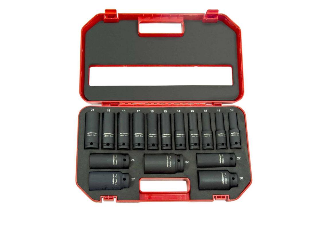 Jefferson 16 Piece 1/2" Deep Impact Socket Set Price Comparisons | Compare The Build
