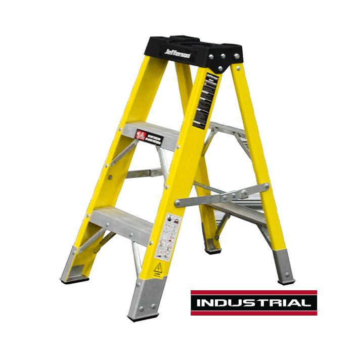 Jefferson 3 Tread Fibreglass Step Ladder Price Comparisons | Compare The Build