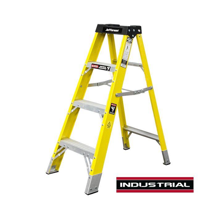 Jefferson JEFLADFGLS04 4 Tread Fibreglass Step Ladder Price Comparisons | Compare The Build