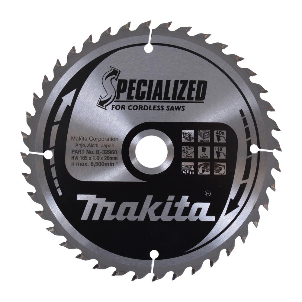 Makita B-32960 Specialized Circular Saw Blade 165mm x 40 Teeth 20mm Bore Price Comparisons | Compare The Build