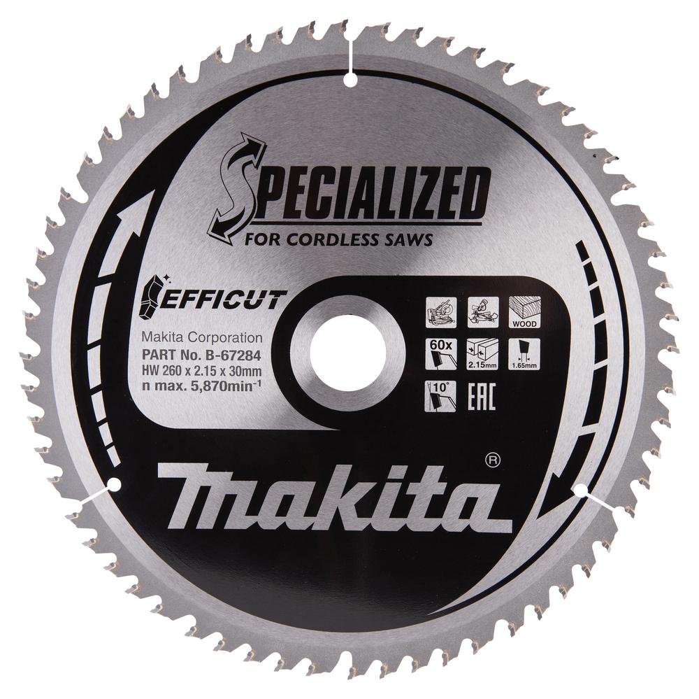 Makita B-67284 260mm x 30mm x 60T Wood Efficut Saw Blade Price Comparisons | Compare The Build