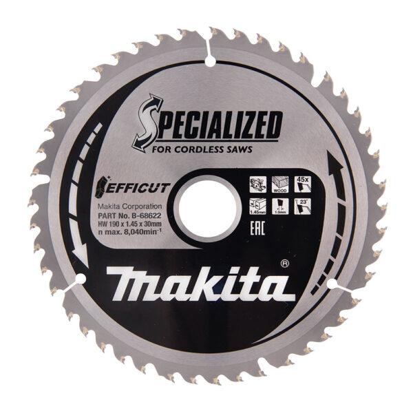 MAKITA B-68622 190x30mm 45T Efficut Saw Blade Price Comparisons | Compare The Build