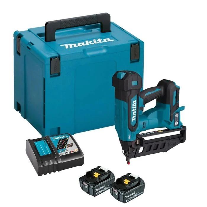 Makita DBN601RTJ 18v LXT 16 Gauge Brad Nailer with 2x 5.0Ah Batteries