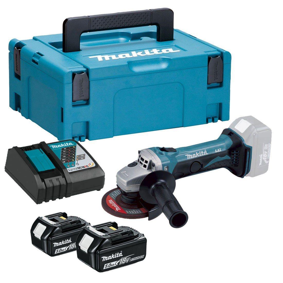 MAKITA DGA452RTJ 18V LXT 115mm Angle Grinder With 2 x 5ah Batteries Price Comparisons | Compare The Build