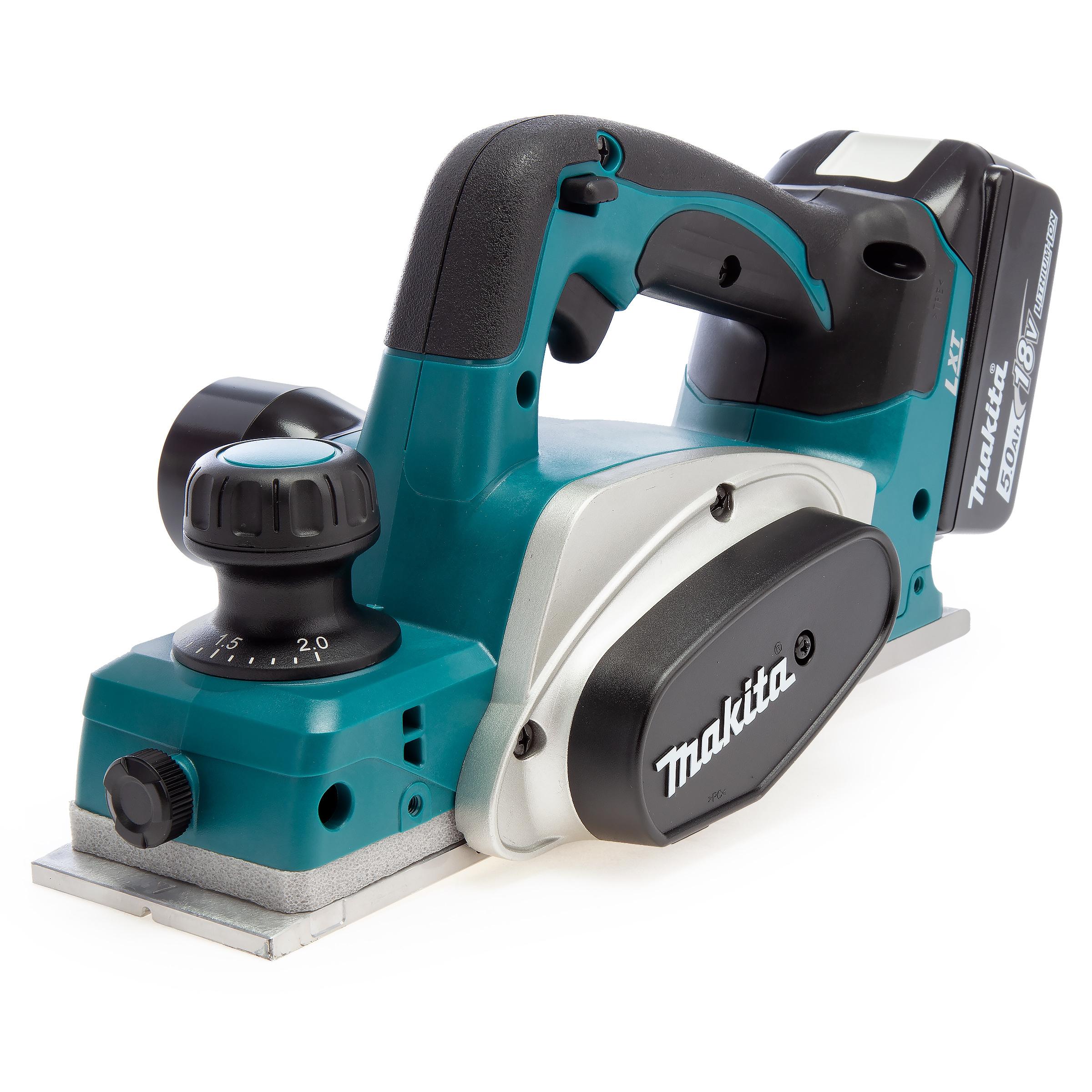 Makita DKP180RTJ 18v LXT 82mm Cordless Planer 2 x 5.0Ah Batteries Price Comparisons | Compare The Build