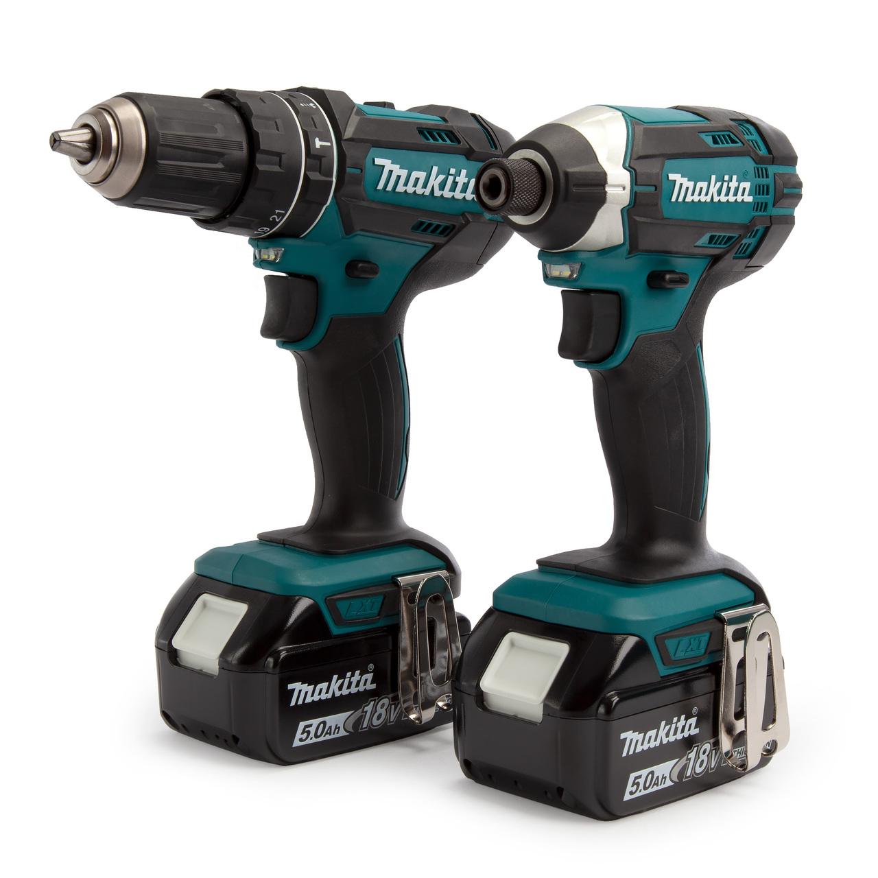 Makita DLX2131TJ 18v LXT DHP482 Combi Drill & DTD152 Impact Driver Twin Kit With 2 x 5.0Ah Batteries Price Comparisons | Compare The Build