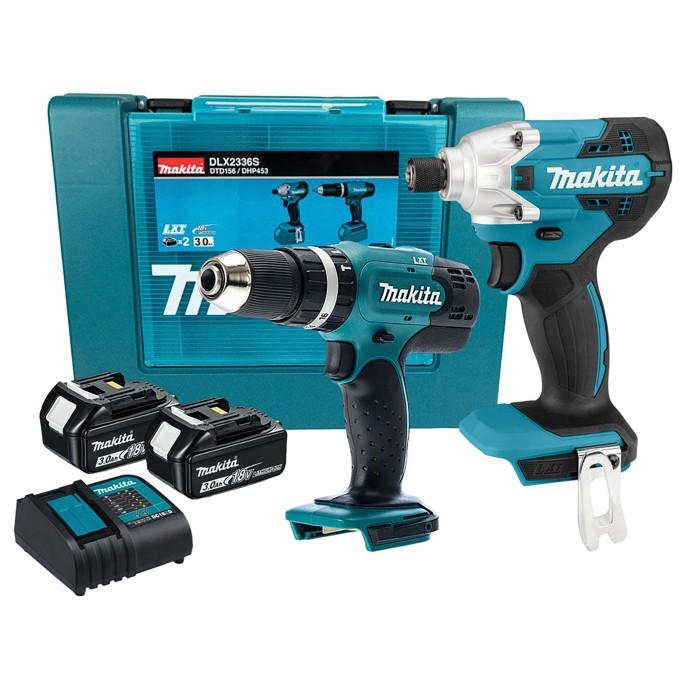 Makita DLX2336F01 18V Li-ion LXT Cordless Combi Drill & Impact Driver With 2x 3Ah Batteries
