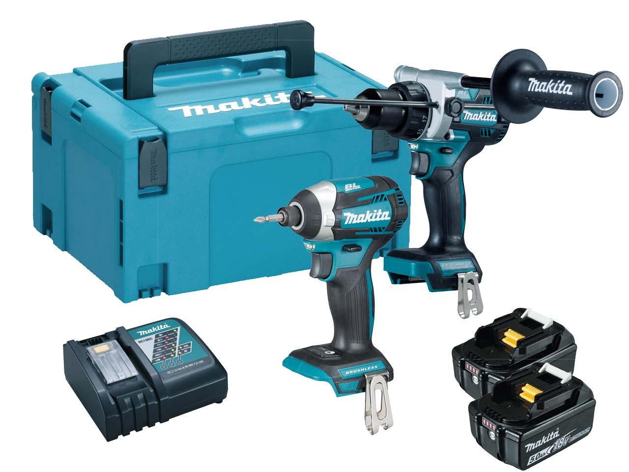 Makita DLX2412TJ 18V LXT Brushless Combi Drill & Impact Driver With 2x 5Ah Batteries Price Comparisons | Compare The Build