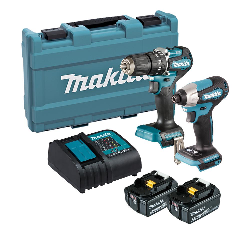 Makita DLX2414ST 18V Brushless Twin Kit With 2x 5Ah Batteries Price Comparisons | Compare The Build