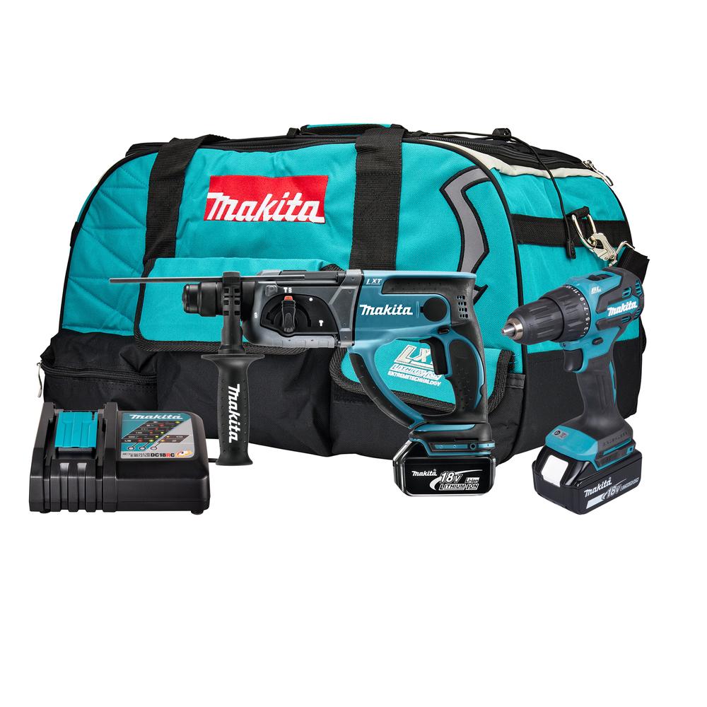 Makita DLX2563T 18V Twin Kit With 2 x 5.0 Batteries