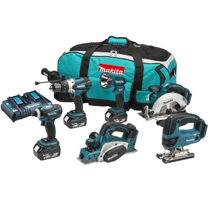 Makita DLX6012PM 18V LXT 6 Piece Combo Kit Price Comparisons | Compare The Build