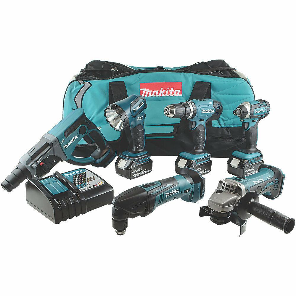 Makita DLX6075M 18V 5.0Ah Li-Ion LXT Cordless 6 Piece Kit Price Comparisons | Compare The Build
