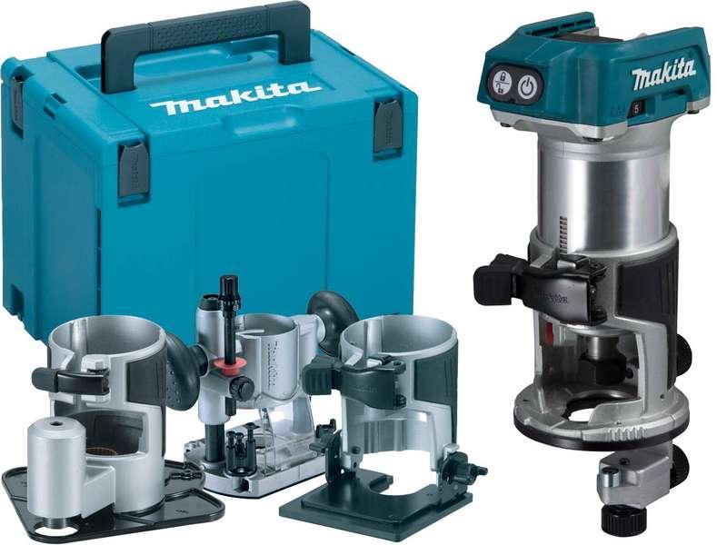 Makita DRT50ZJX3 18v Brushless Router Trimmer with 3 Bases Price Comparisons | Compare The Build