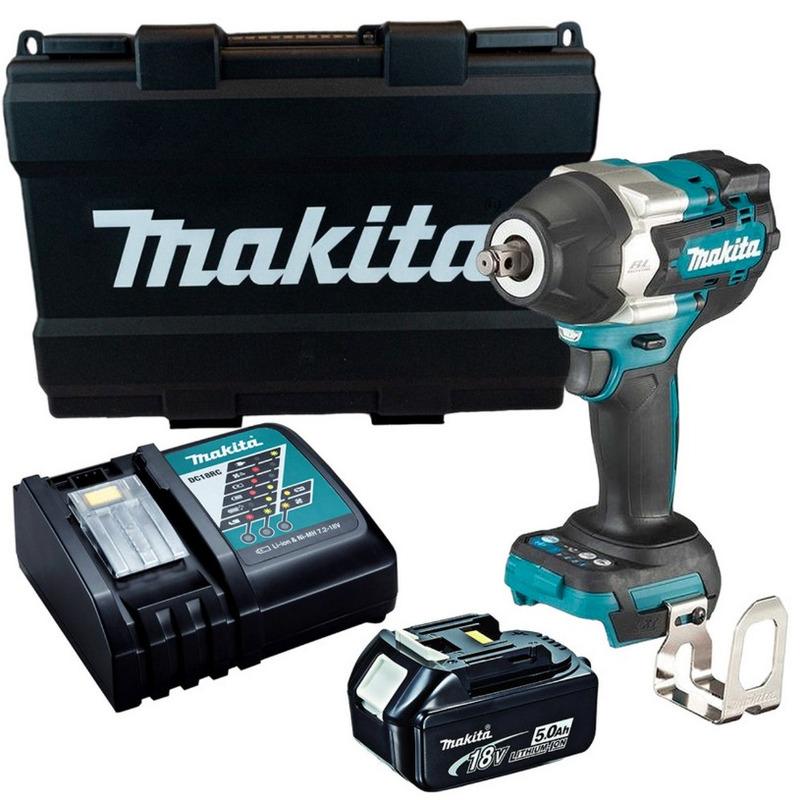 Makita DTW700RT 18V LXT Brushless 1/2" Impact Wrench With 1x 5.0Ah Battery Price Comparisons | Compare The Build