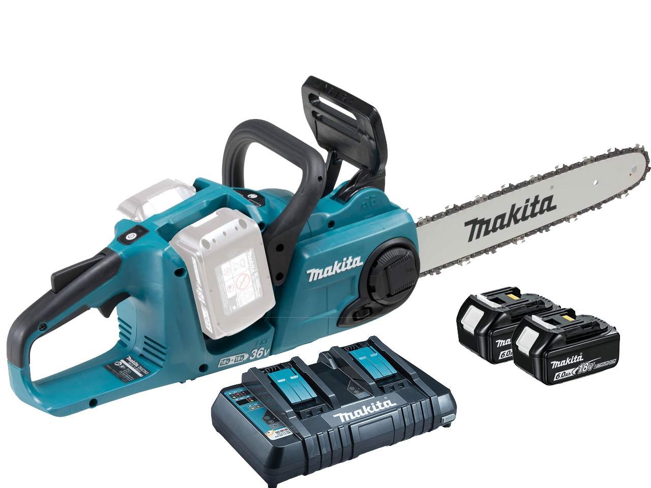 Makita DUC353PG2 18Vx2 Brushless Chainsaw With 2 x 6ah Batteries & Twin Charger Price Comparisons | Compare The Build