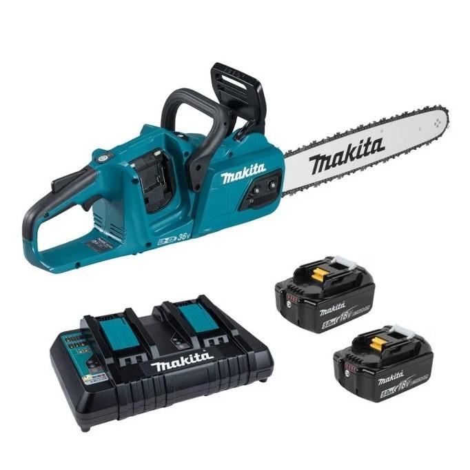 Makita DUC355PT2 Twin 18V LXT 35cm / 14" Brushless Chainsaw With 2x 5.0Ah Batteries Price Comparisons | Compare The Build