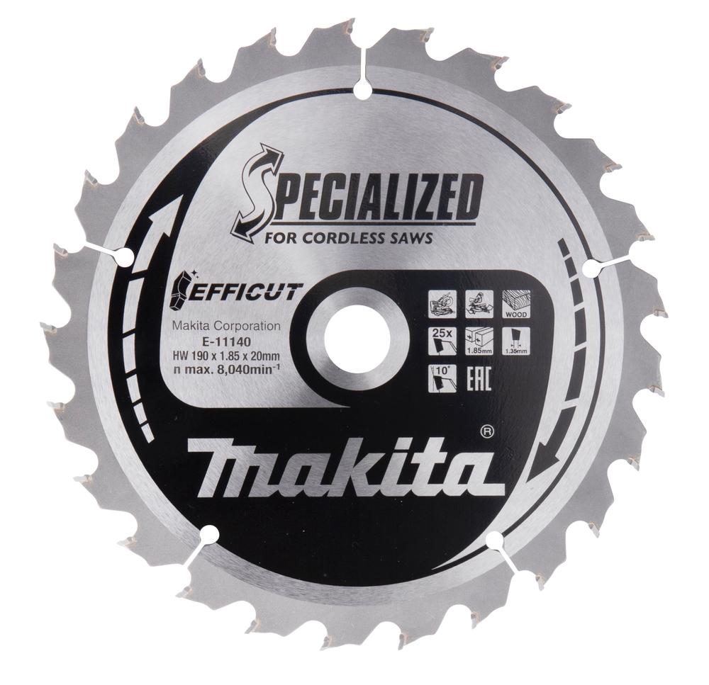 Makita E-11140 190mm x 30mm 25T Efficut Saw Blade