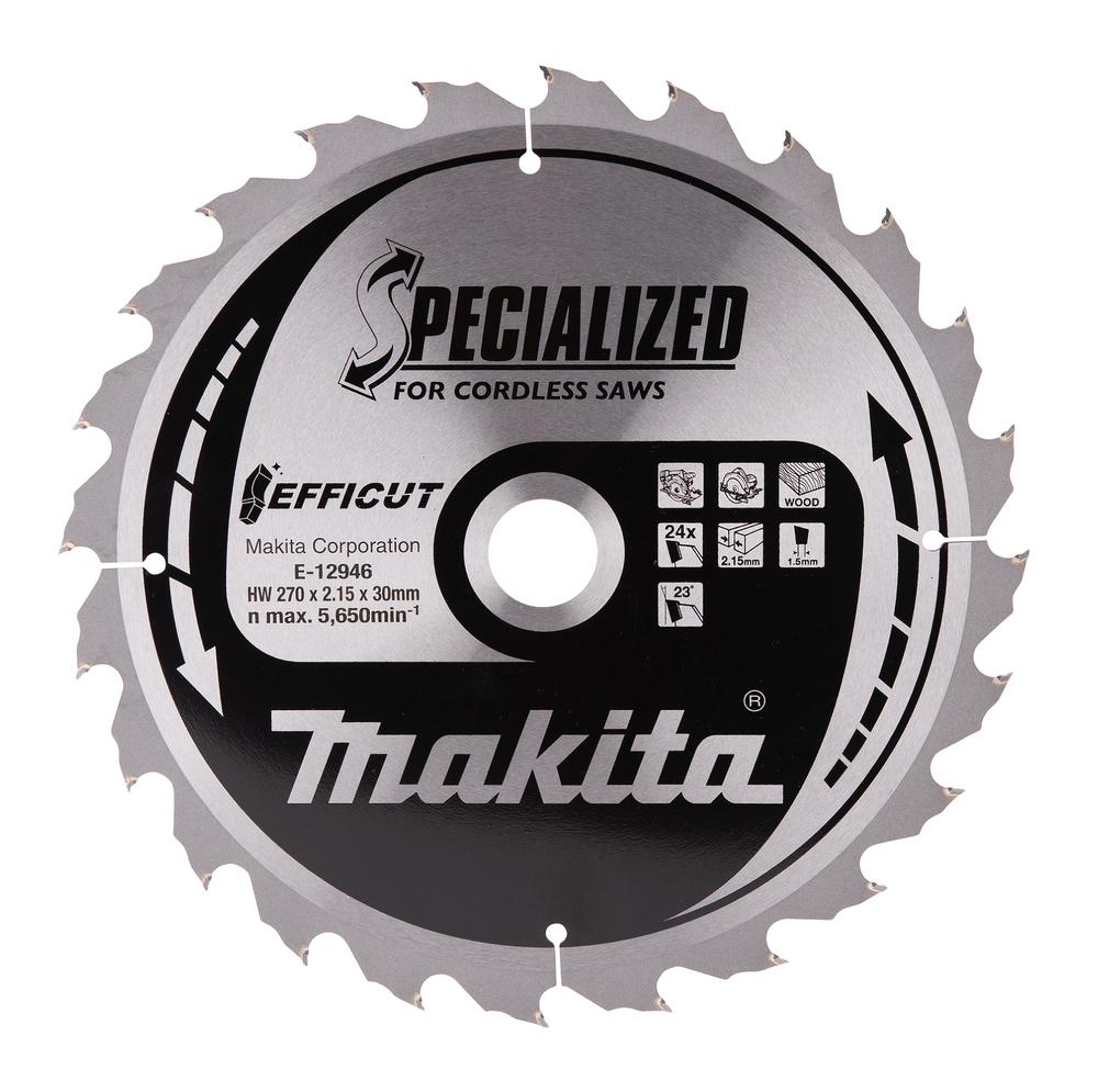 Makita E-12946 Efficut TCT Saw Blade 270mm x 30mm x 24T