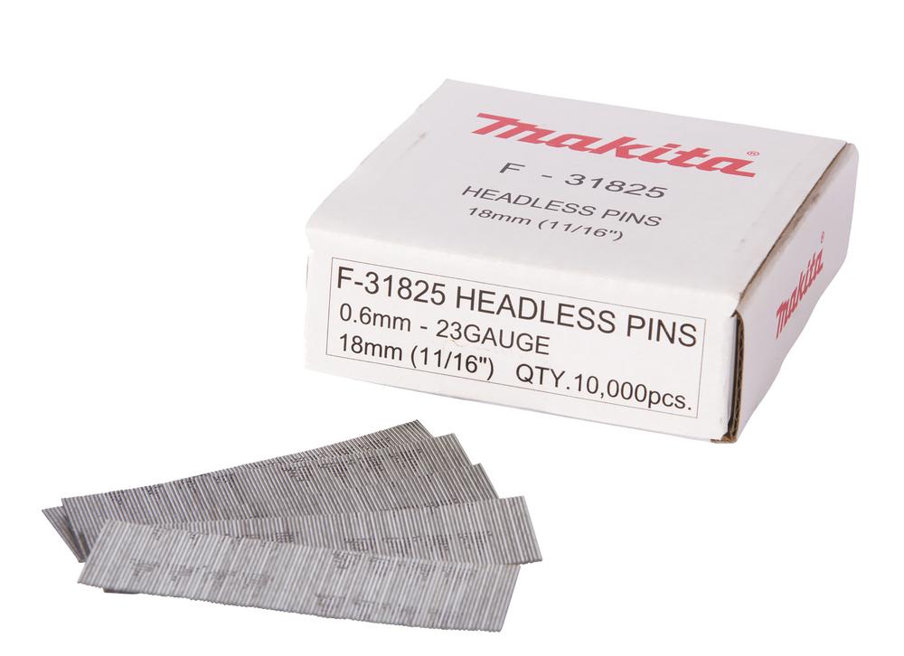 Makita F-31825 23G x 18mm Galvanized Headless Pin Nails 10000Pcs Price Comparisons | Compare The Build