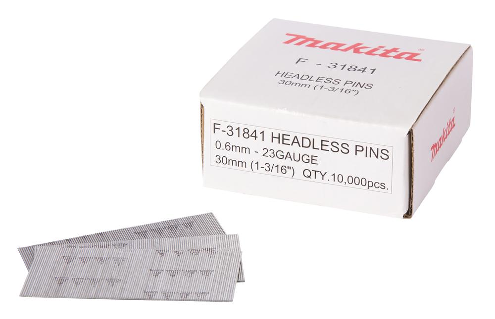 Makita F-31841 23G x 30mm Galvanized Headless Pin Nails 10000Pcs Price Comparisons | Compare The Build